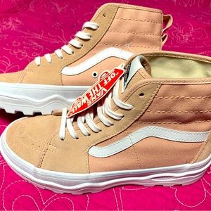 Vans Sentry Sk8-Hi pink platforms